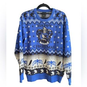 Harry Potter Warner Bros Ugly Christmas Sweater Ravenclaw Sweater size Medium